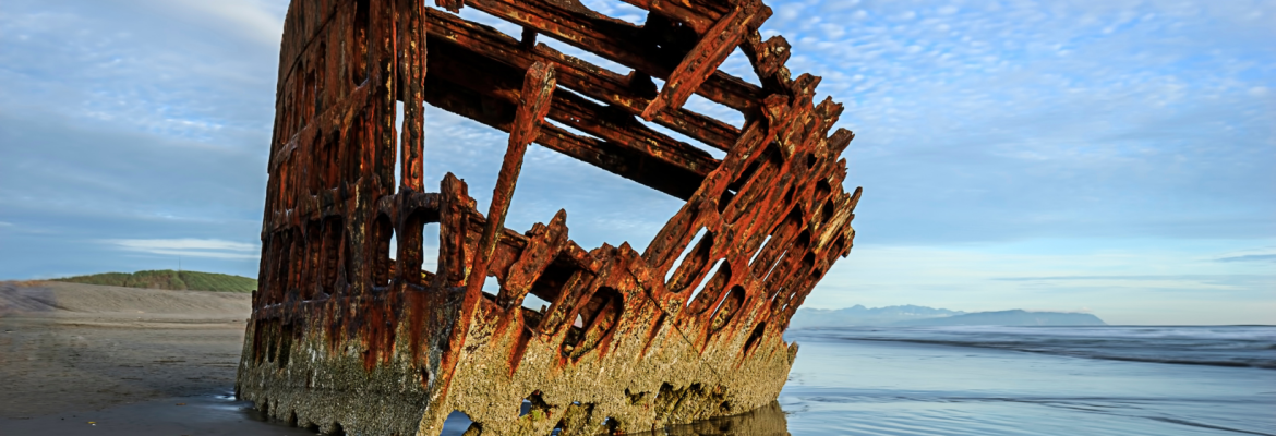 Board meeting (photo of shipwreck)