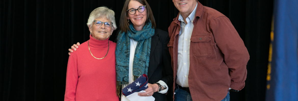 Dana Whitelaw with Jeff Merkley