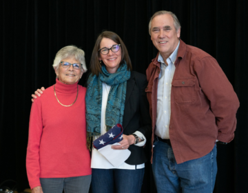 Dana Whitelaw with Jeff Merkley